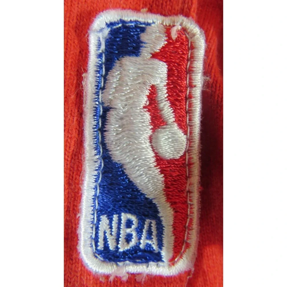 VTG Champion Houston Rockets Shooting Shirt 90s NBA Warm Up Jersey Men L Blue SS
